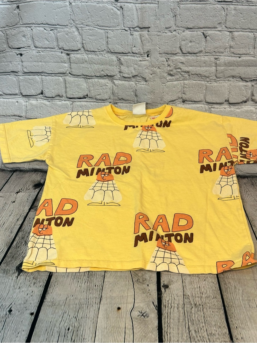Zara Rad Minton Graphic Print Shirt